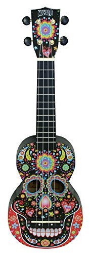 Mahalo Ukulele sopranowy Art Series Skull MEX Black MA1SK BK