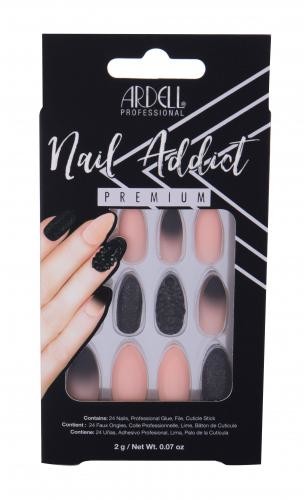 Ardell Nail Addict Premium zestaw zestaw Black Stud & Pink Ombre