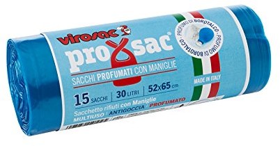 VIROSAC virosac rolka worków na 15 duftenden na Talk, nylon, jasnoniebieski, 52 x 0.1 x 65 cm 8008250141025