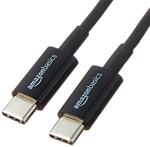 AmazonBasics USB 2.0 Type C to Type C Cable, czarny 1,8 m L6LUC025-CS-R