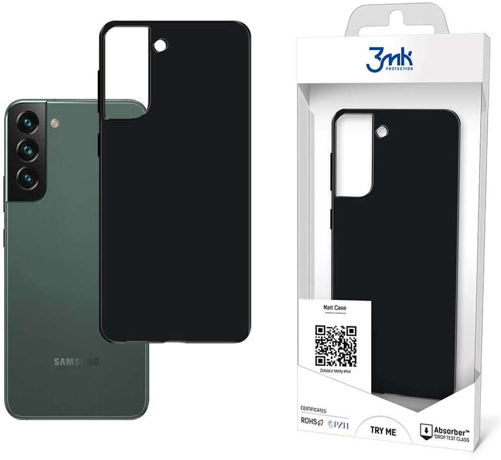 3mk Odporne Etui matowe obudowa Matt Case do Samsung Galaxy S22 Plus Black 12447X1