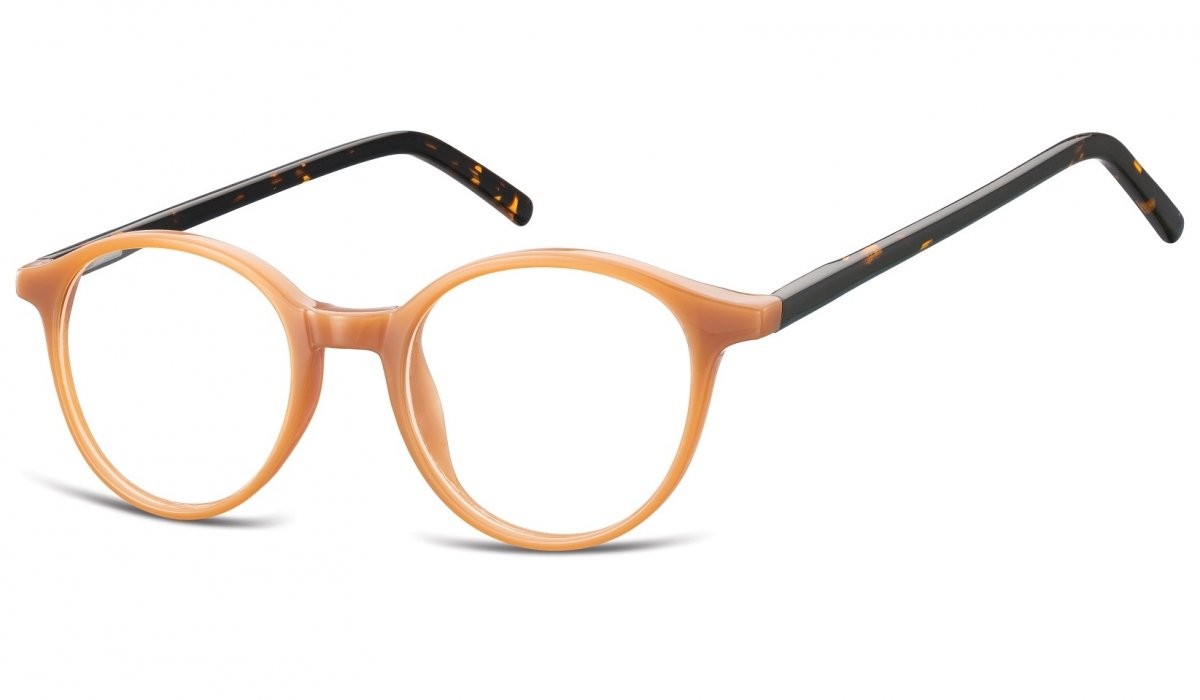 Sunoptic Oprawki zerówki korekcyjne lenonki Unisex AC23F brąz + panterka AC23F