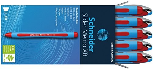 Schneider Slider Memo XB długopis ze skuwką, kolor niebieski, opakowanie 10 sztuk 150202