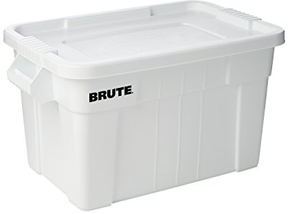 Rubbermaid Commercial Products Rubbermaid 53 litrów Brute Tote z pokrywą  parent, biały FG9S3100WHT