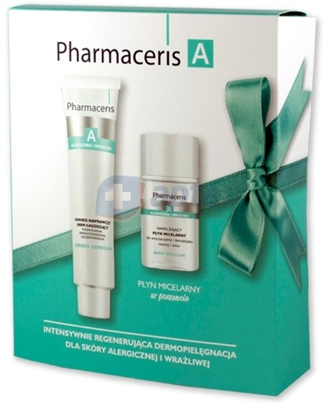 Dr Irena Eris Pharmaceris A CORNEO-SENSILIUM korneo-naprawczy krem łagodzący 75ml + SENSI-MICELLAR Nawilżający płyn micelarny do oczyszczania i demakażu twarzy i oczu 50ml (ZESTAW)