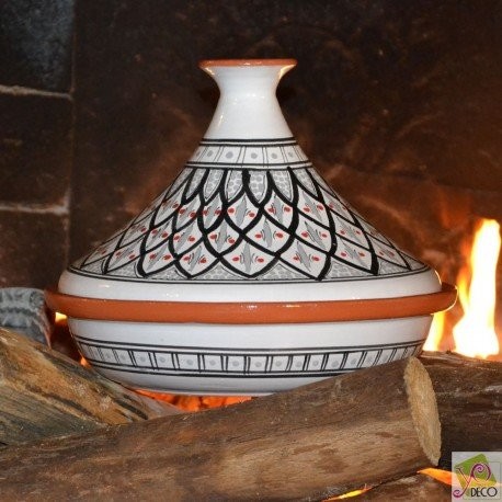 YODECO Marokański tabeli Tajine turkusowy  D 30 cm wypukła 3760268893529