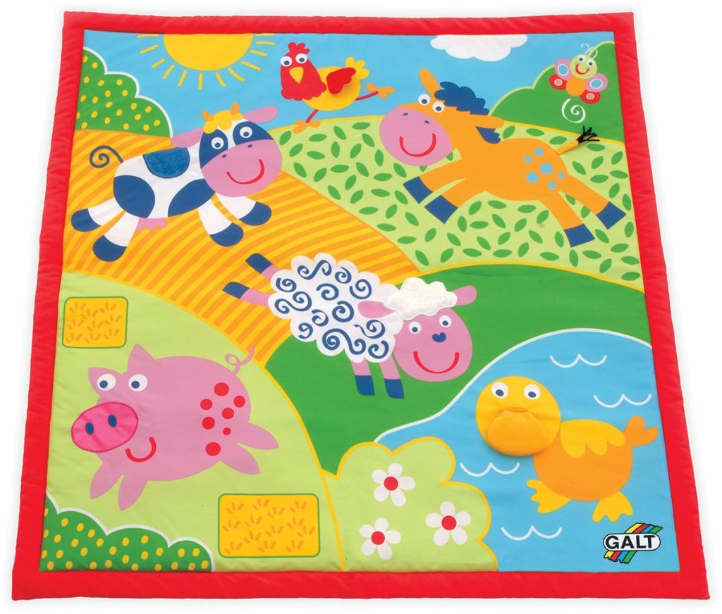 James Galt Galt Toys Duża mata do zabawy Farm, 100 x cm, 381004126