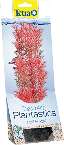 Tetra TETRA Deco akwarium Rodzaj Plant foxtail Red, sztuczne rośliny, prawdziwa jakość druku pod wodą, rozmiar M, czerwony