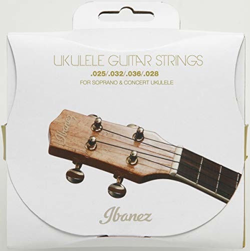 Ibanez IBANEZ Zestaw strun do ukulele 4 struny sopran/koncertowe - .025/.032/.036/.028 czarny nylon (IUKS4) IUKS4