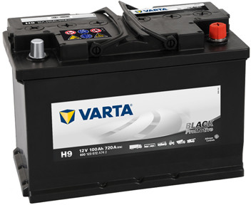 Varta BLACK 100AH 720A 313X175X205