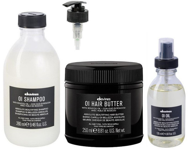 Davines zestaw: szampon + hair butter + olejek