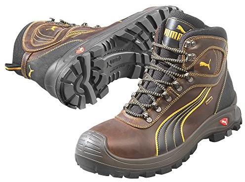 Puma PUMA Safety obuwie ochronne S3 scuff czapki z daszkiem Sierra Nevada Mid wysokość 63.022.0 buty połowa kozaki, 43 EU, brązowy 630220-402-43