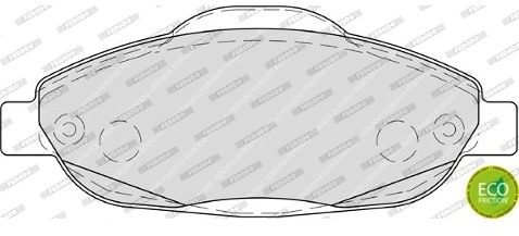 FERODO (FEDERAL-MOGUL) Zestaw klocków hamulcowych, hamulce tarczowe (FEDERAL-MOGUL) FDB4003