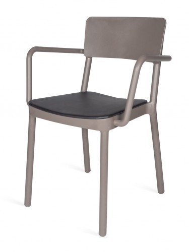Resol Krzesło Lisboa Upholstered Arm Gris Oscuro 86072