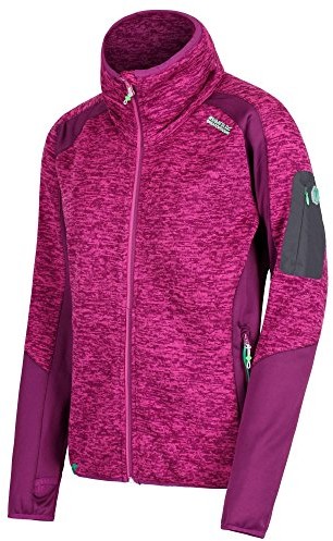 Regatta Womens/Ladies Laney V Polyester Marl Knit Fleece Jacket Coat (RWA360   4UR18L_Winbry/Winby_18)
