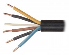 ABCVISION Kabel elektryczny YKY-5X4.0/100m YKY-5X4.0/100M