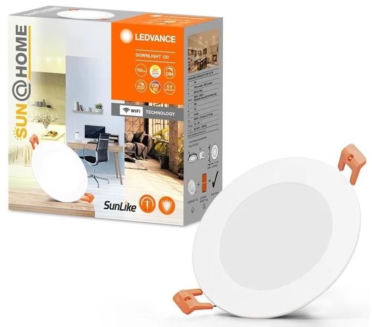 Ledvance LED Ściemniane oświetlenie wpuszczane SUN@HOME LED/8W/230V CRI 95 Wi-Fi