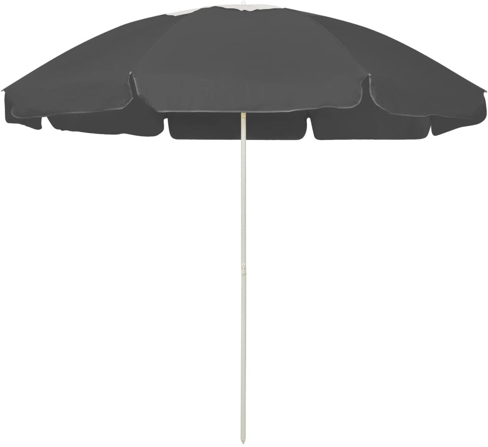 vidaXL Parasol plażowy, antracytowy, 240 cm vidaXL