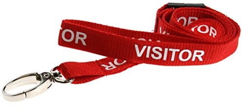 Customcard ltd Zabezpieczenie customcard Ltd zadrukowana na czerwono gości Breakaway Lanyard wybierz swoje ilości, czerwony 39-1ASE-F6RC