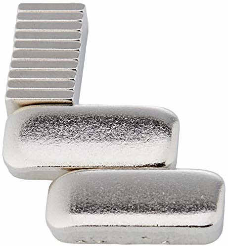 first4magnets Magnesy Expert 10 x 5 x 2 mm grubości N42 magnesy neodymowe  1,1 kg ciągnięcie (opakowanie 10 szt.) F1052-10