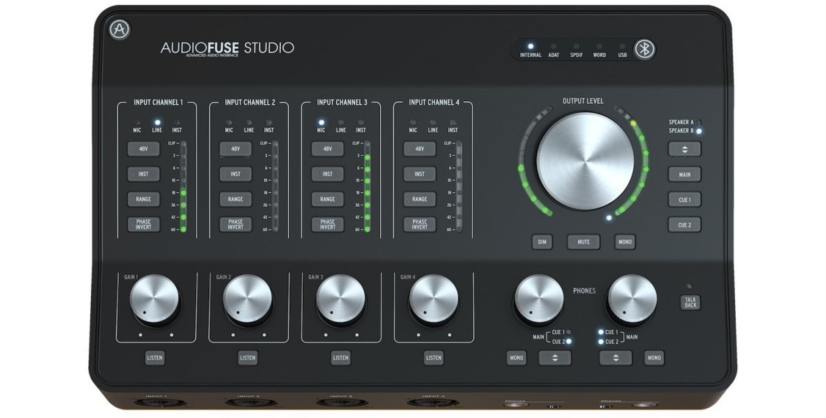 Arturia AudioFuse Studio interfejs