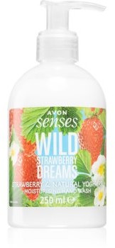 Avon Senses Wild Strawberry Dreams mydło do rąk w płynie o zapachu truskawek 250 ml