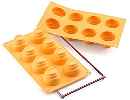 Silikomart Silicone Fancy and Function Bakeware Collection Multi-shape Cake Pan, FLU by 26.113.76.0063