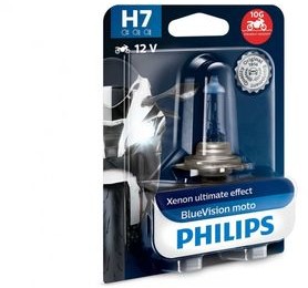Philips Żarówka motocyklowa Philips BlueVision Moto H7 12V 55W białe światło o temperaturze 3700K) E22-7537