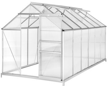 TecTake Szklarnia z fundamentem 375 x 185 x 195 cm 402478