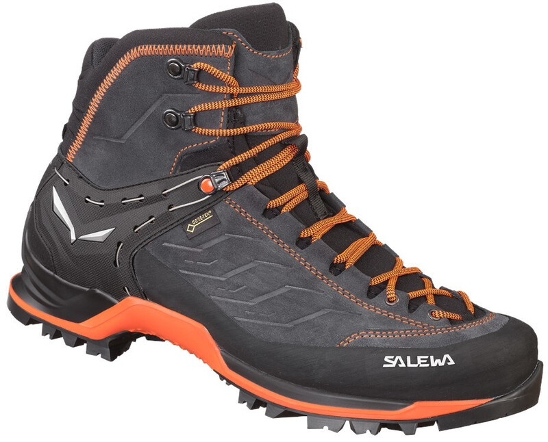 Salewa MTN Trainer Mid GTX Buty Mężczyźni, asphalt/fluo orange UK 12 | EU 47 2021 Buty podejściowe 00-0000063458-985-12