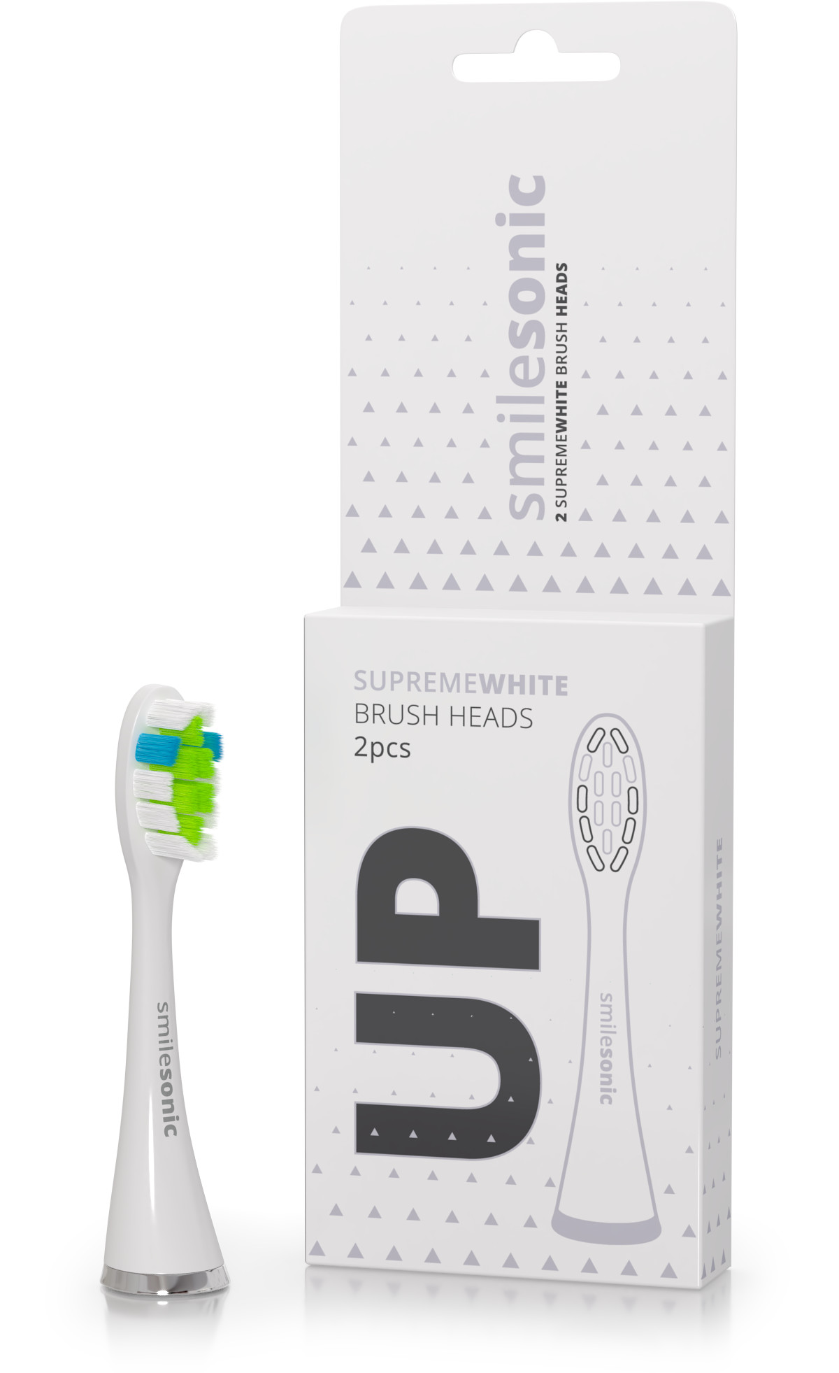 SmileSonic Końcówki intensywnie wybielające Smilesonic SupremeWhite 2 szt. - białe