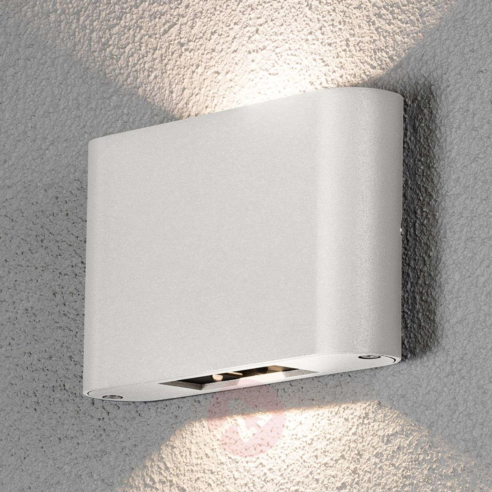 Konstmide Kinkiet zewnętrzny LED Chieri 2-pkt. 18 cm biały