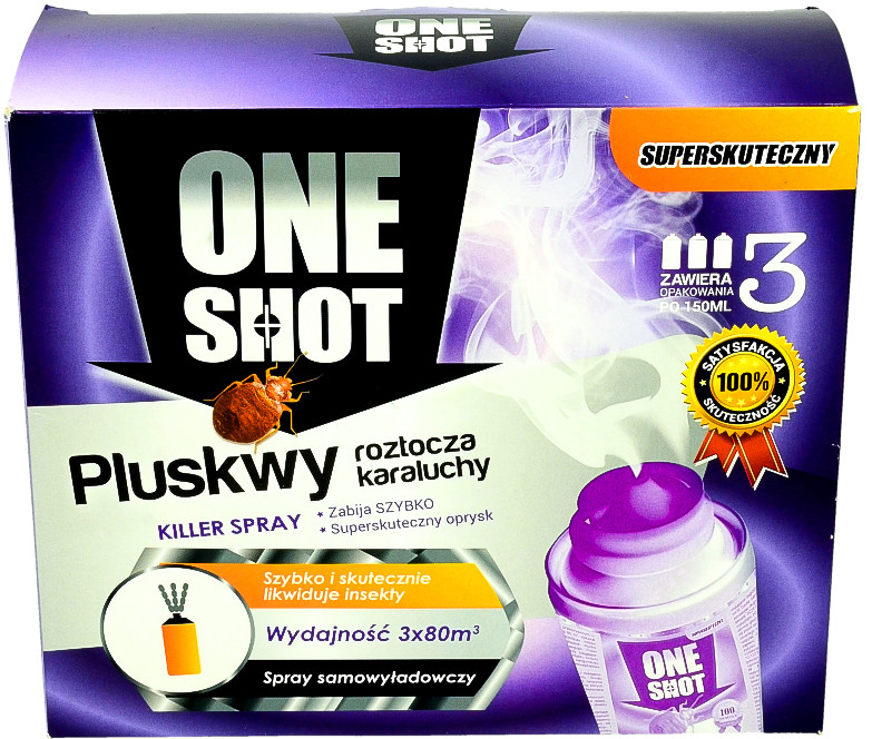 Monagro Zabójczo skuteczny środek na pluskwy. Preparat na pluskwy. Zestaw 3x150ml.