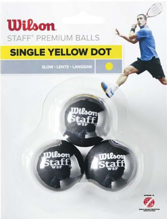 Wilson 3-Pack 1 kropka żółta WRT618300