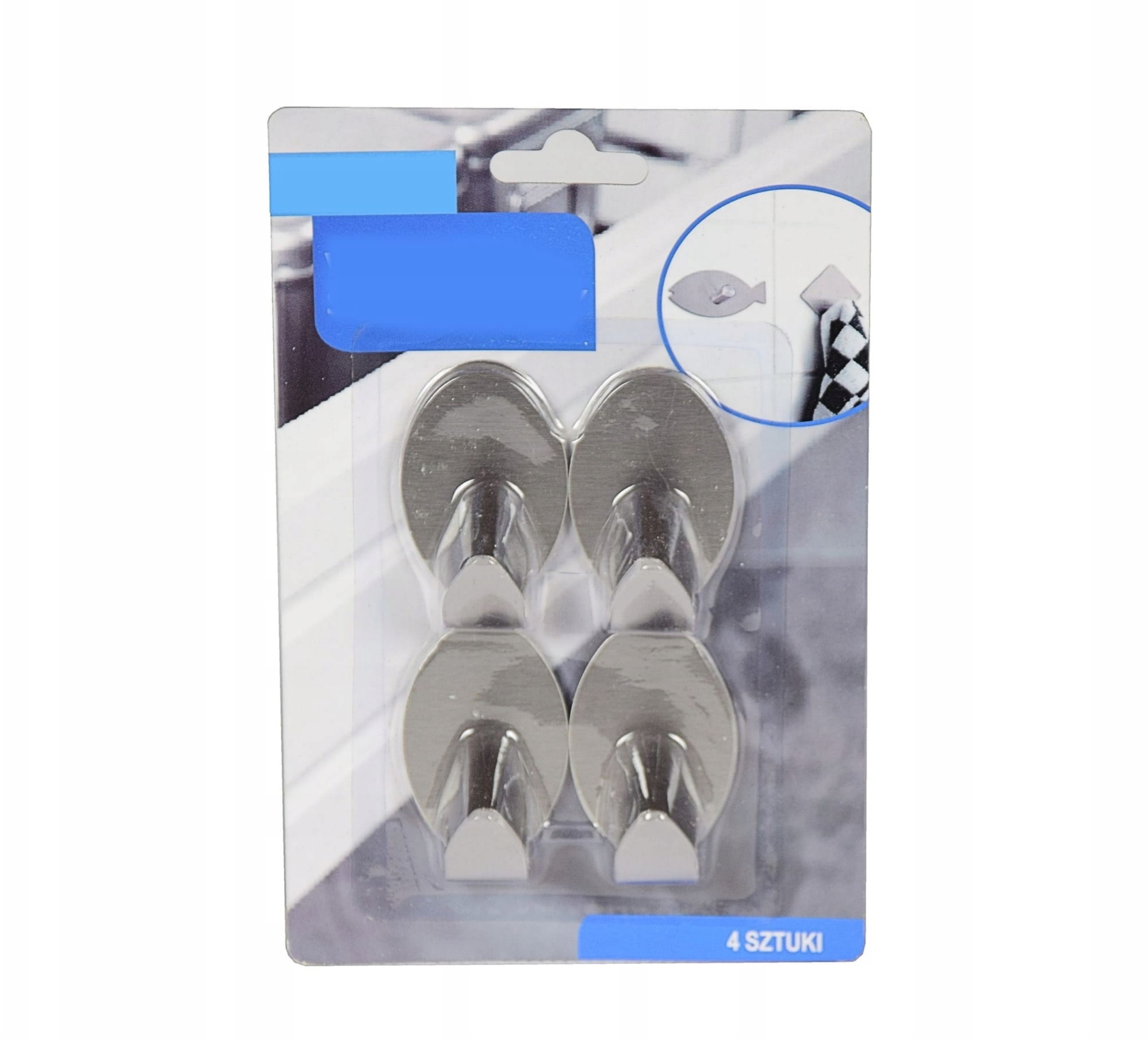 Wieszak Wieszaczek Samoprzylepny Kpl 4SZT OW4