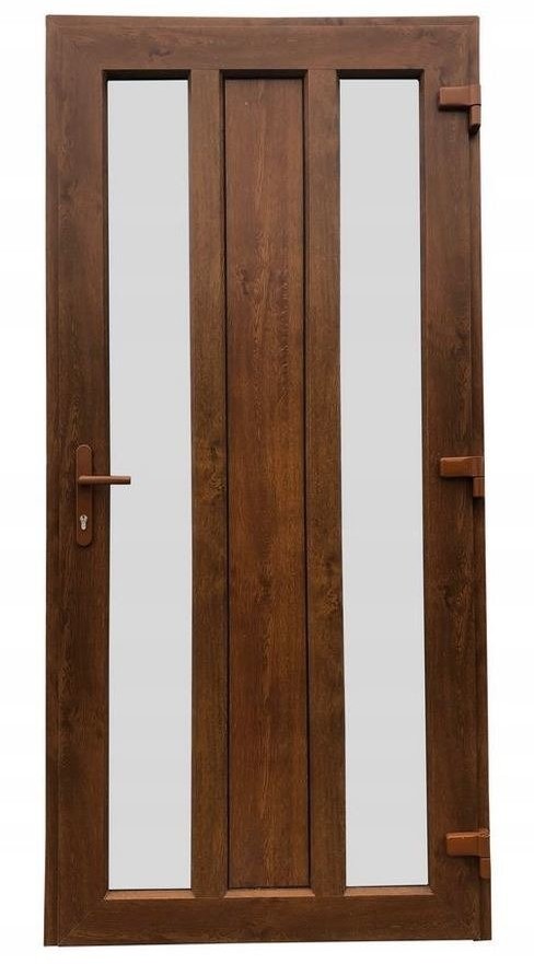 262 26271899 Drzwi zewnętrzne wejściowe kolor złoty dąb strona prawa szerokość 100 cm) 71899-uniw