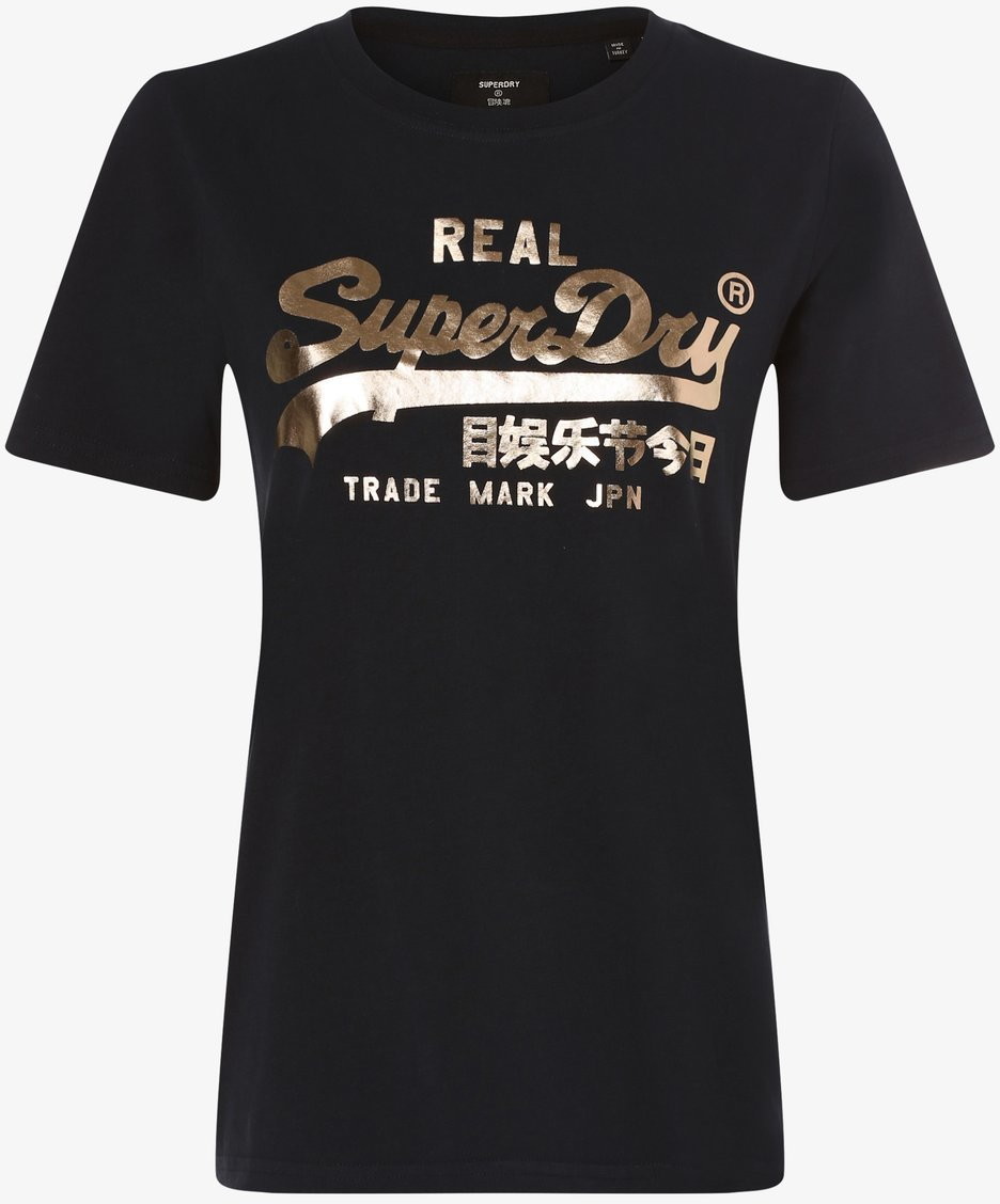 Superdry T-shirt damski, niebieski