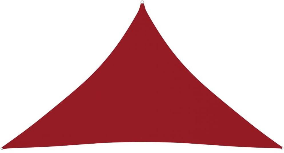 vidaXL Trójkątny żagiel ogrodowy, tkanina Oxford, 5x5x6 m, czerwony vidaXL