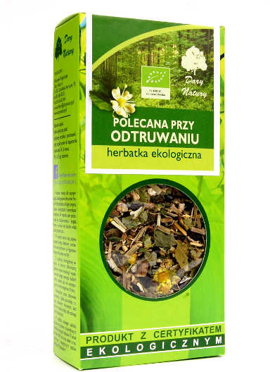Dary Natury HERBATKA POLECANA PRZY ODTRUWANIU BIO 50 g -