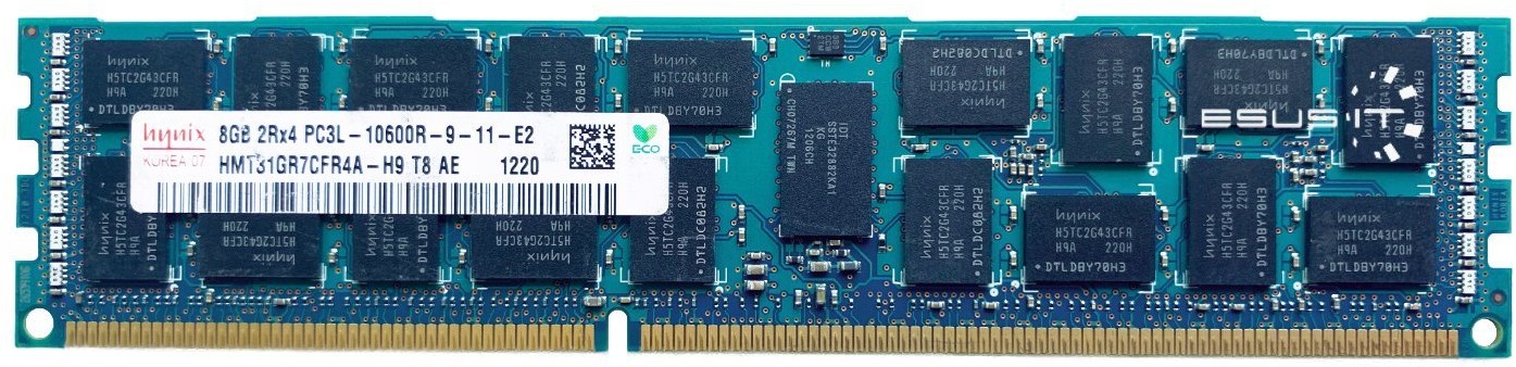 Hynix RAM 1x 8GB ECC REGISTERED DDR3 2Rx4 1333MHz PC3-10600 RDIMM | HMT31GR7CFR4A-H9 HMT31GR7CFR4A-H9
