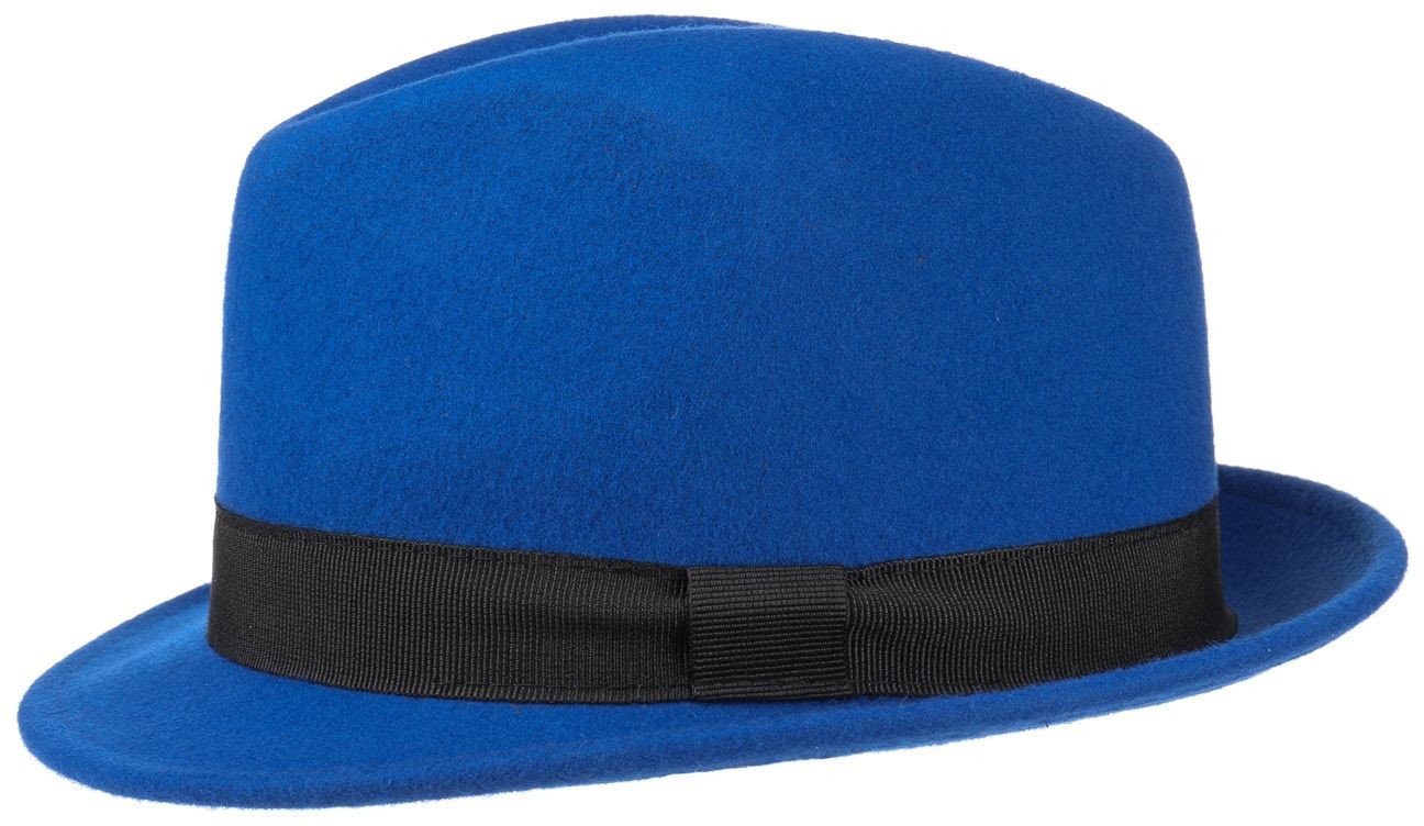 Kapelusz Dziecięcy Filc Wełniany Trilby by Lipodo, ultramaryna, One Size