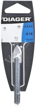 Diager Wiertło do glazury,do szkła 12mm 1szt