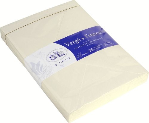 Lalo G.  25 kopert, geripptes Paper, 162 X 229 MM, z podszewką gumowy 22,90 X 16,20 X 1,70 Biały 20816L