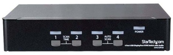 StarTech com com 4-Port DisplayPort KVM Switch - 4K 60Hz - KVM / audio-switch - 4 porte SV431DPUA2