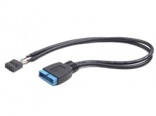 Gembird Kabel CC-U3U2-01 (USB 2.0 F - USB 3.0 M; 0,30m; kolor czarny) 2_203121