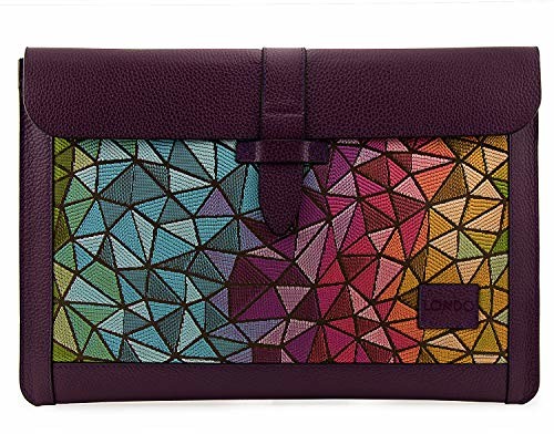 Londo Londo Torba na rękaw z prawdziwej skóry na MacBook Pro & Air 13,3 i 33 cali, OTTO188 OTTO188