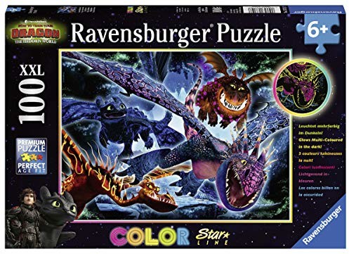 Ravensburger 13710 13710-świecące puzzle dla dzieci Dragons