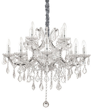 Ideal Lux Lampa wisząca NAPOLEON SP12 CROMO 167251