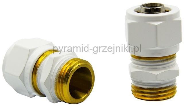 Varioterm Złączka zaciskowa GZ x 1/2 - biały Pex - alu-pex R187MX048-06