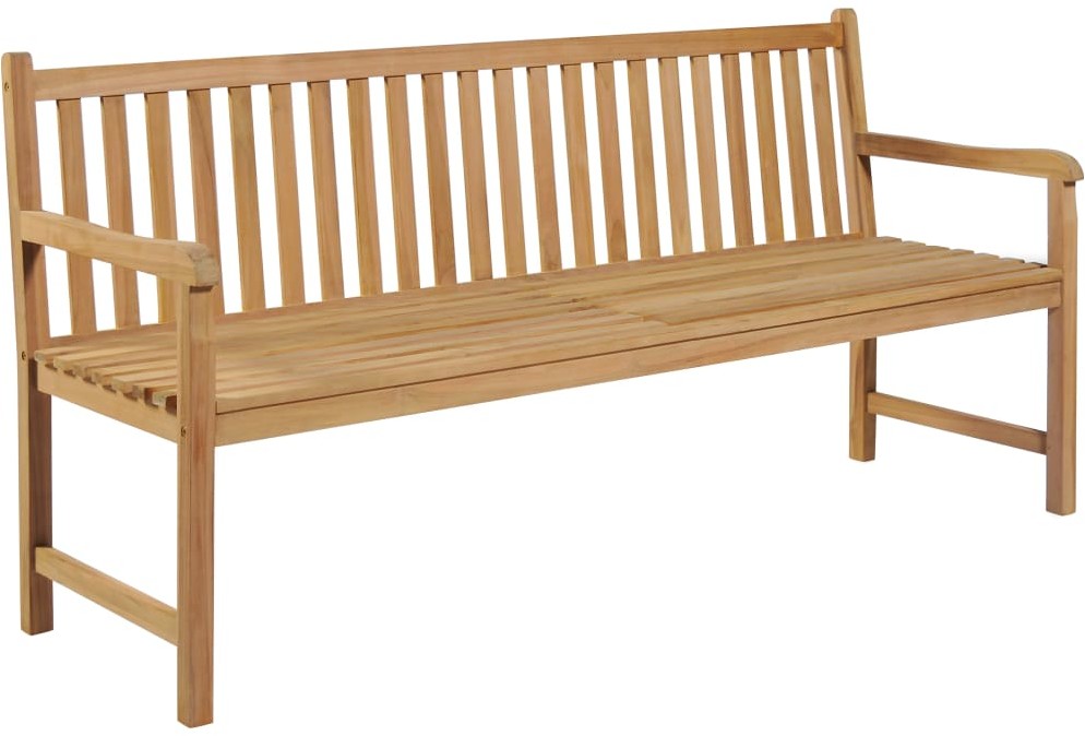 vidaXL Ławka ogrodowa, 175 cm, lite drewno tekowe